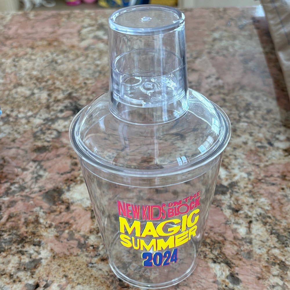 New Kids on the Block Magic Summer 2024 Clear Drink Souvenir Tumbler
